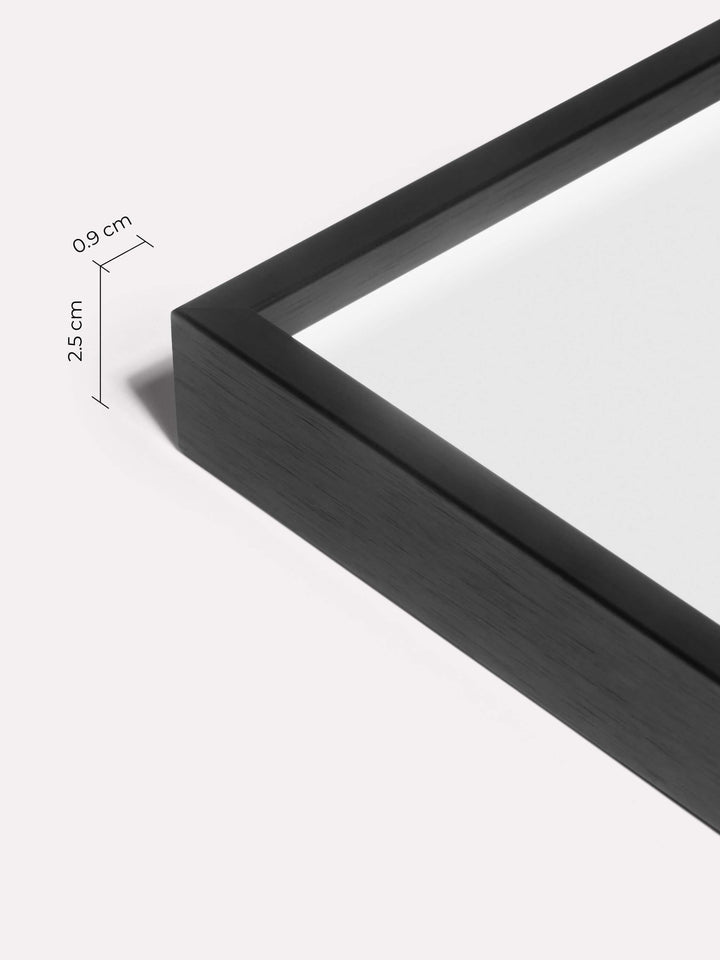 Thin Frame, Black, A4 - Close-up view